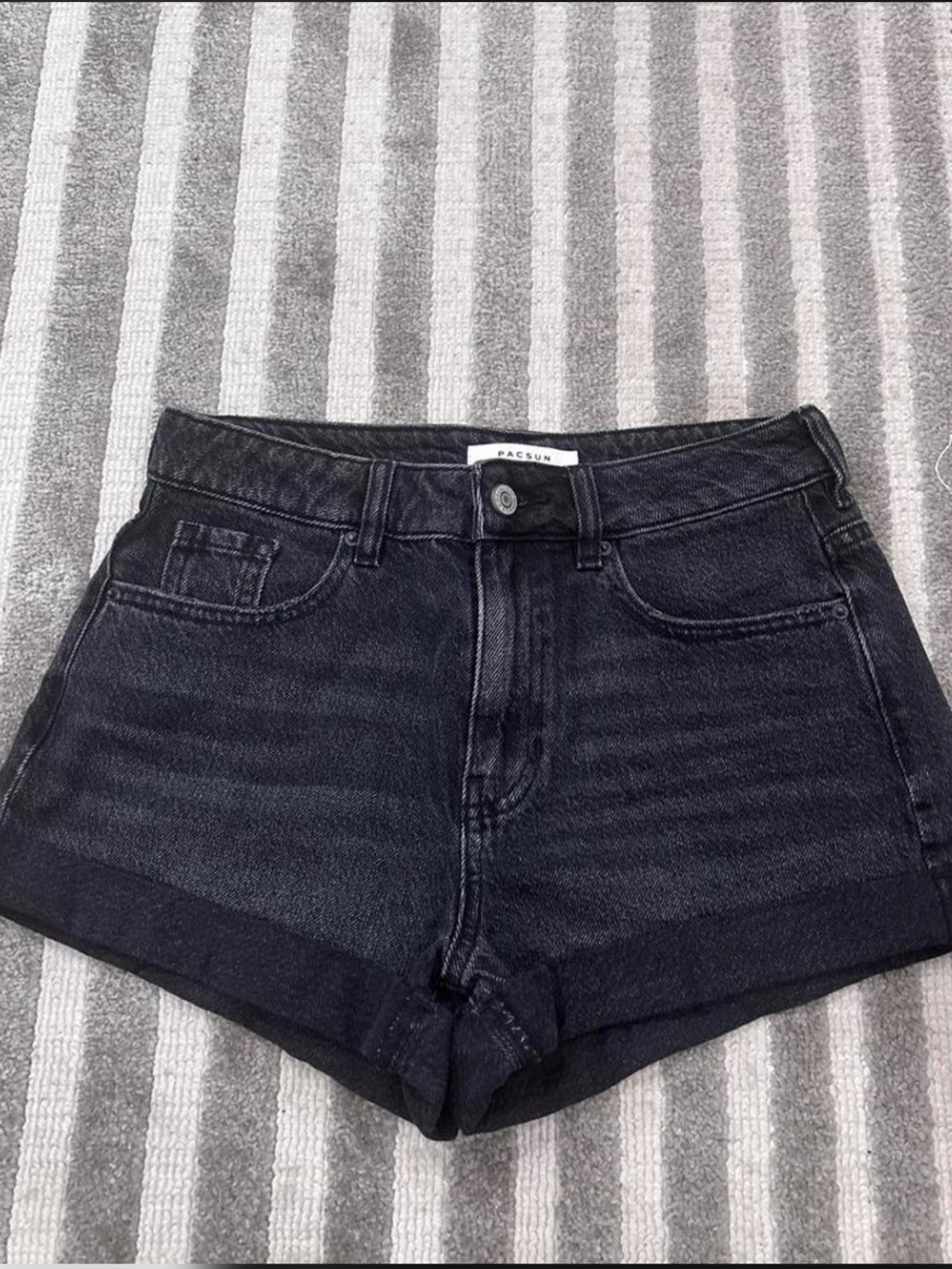 PacSun Black High-Rise Jean Shorts
